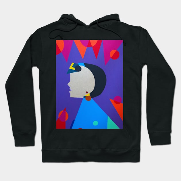 Złoty portret kobiety Hoodie by Krzem Ju Art